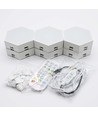 6 stuks RGBIC Hexagon Wandlampen - Wandverlichting, RGBIC