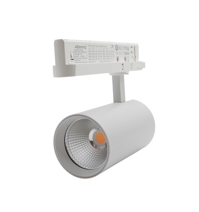 29W 3-fasen dimbare RA90 spanningsrailspot - 140 lm/W, 38 graden, wit