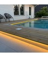 15m 7,5W/m Pool strip waterdicht - 24V DC, IP68, 120 LED's per meter