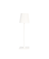 Oplaadbare LED mini tafellamp - Wit, 24cm, touch dimbaar, IP54