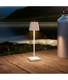 Oplaadbare LED mini tafellamp - Wit, 24cm, touch dimbaar, IP54