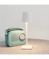 Oplaadbare LED mini tafellamp - Wit, 24cm, touch dimbaar, IP54