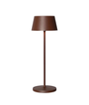 Oplaadbare LED tafellamp - Bruin, touch dimbaar, IP54
