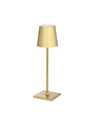 Oplaadbare LED mini tafellamp - Goud, touch dimbaar, IP54