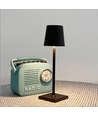 Oplaadbare LED tafellamp - Zwart, touch dimbaar, IP54