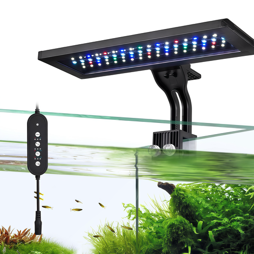 30 cm aquariumlamp - 18W LED, RGBW, timer
