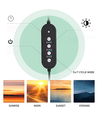 30 cm aquariumlamp - 18W LED, RGBW, timer