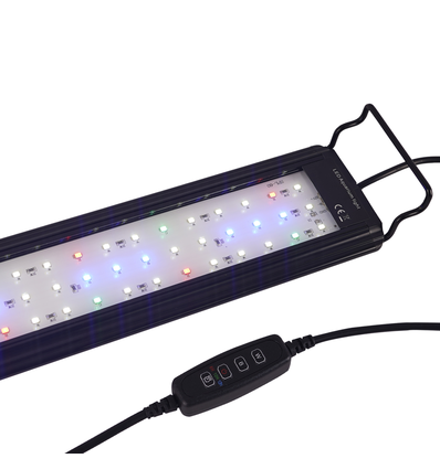 75-100 cm aquarium armatuur - 19W LED, wit/blauw/rood/groen, verstelbare lengte, IP66