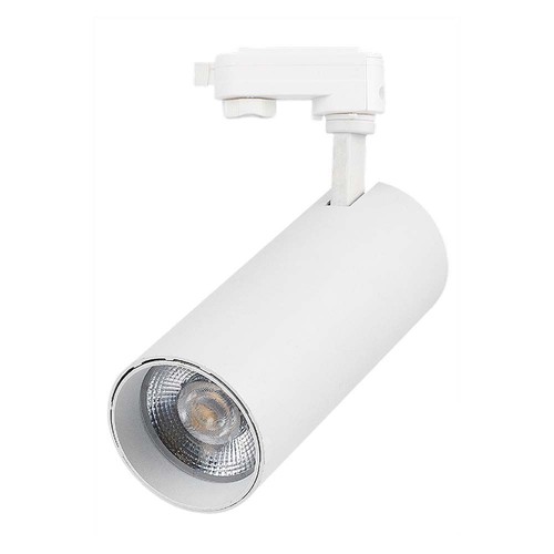 VT-47050 railspot 40W - COB LED, 3in1, wit huis, witte reflector, witte achterkap