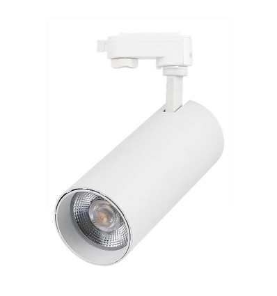 VT-47050 railspot 40W - COB LED, 3in1, wit huis, witte reflector, witte achterkap