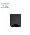 Chloe 7W vierkante opbouwspot - CCT, zwart, UGR19, 90x90mm, 230V, incl. lichtbron