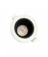 Fiale Core Anti-Glare GU10 inbouwspot - Wit/zwart, IP20, Gat: Ø7,5 cm, Afm: Ø9,5 cm, zonder lichtbron