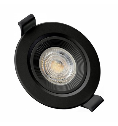 MR16 of GU10 Downlight - Zonder lichtbron en fitting, zwart, Gat: Ø7,5 cm
