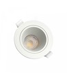 GU10 inbouwspot, ontspiegeld - Rond, wit, IP20, Gat: Ø7,5 cm, Afm: Ø9,5 cm, zonder lichtbron