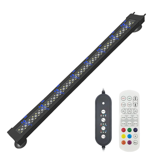 60 cm aquariumarmatuur - 16W, kan worden gebruikt met luchtpomp, RGB+NW, IP68