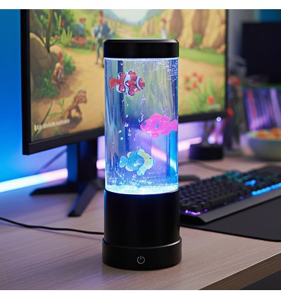 Vissenlamp RGB 23 cm hoog - Ø9 cm, perfect voor kinderen en kinderlijke zielen