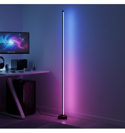 Hoeklamp 146 cm - RGBIC kleuren + warm wit, app en afstandsbediening