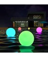 Ø8 cm RGB LED bal - Oplaadbaar, met afstandsbediening, IP66