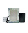 Powerbank - 5000mAh, zwart, compleet met kabel