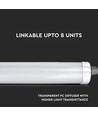120cm 36W waterdicht compleet LED armatuur, doorvoerbedraad - 130lm/W, IP65, 6 jaar garantie