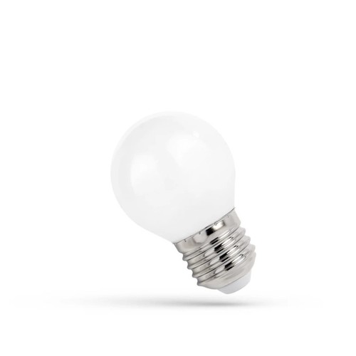 E27 4W LED kogellamp - 100lm/W, mat glas, warm wit