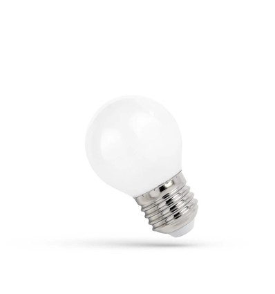 E27 4W LED kogellamp - 100lm/W, mat glas, warm wit