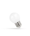 E27 4W LED kogellamp - 100lm/W, mat glas, warm wit