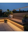 5m 230V waterdichte slim COB strip - zelfklevend, 9W/m, IP67, 296 LED/m, tot 100m