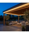 5m 230V waterdichte slim COB strip - zelfklevend, 9W/m, IP67, 296 LED/m, tot 100m