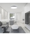 60W Designer LED plafondlamp met afstandsbediening - Ø49,5cm, dimbaar, 4000K, witte kap