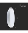 60W Designer LED plafondlamp met afstandsbediening - Ø49,5cm, dimbaar, 4000K, witte kap