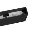 Grid S armatuur 12W - opbouw, CCT, 230V, 40°, IP20, 222x26x60mm, zwart, Spectrum