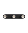 Plafondlamp met 3 spots, GU10 - Zwart, IP20 binnen, zonder lichtbron