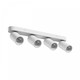 Plafondlamp met 4 spots, GU10 - Wit, IP20 binnenshuis, zonder lichtbron