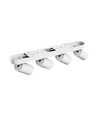 Plafondlamp met 4 spots, GU10 - Wit, IP20 binnenshuis, zonder lichtbron