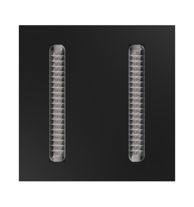 60x60 ALGINE DOPPIO LED paneel, 40W - 150lm/W, Zwart frame, 5 jaar garantie, inbouw/opbouw