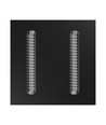 60x60 ALGINE DOPPIO LED paneel, 40W - 150lm/W, Zwart frame, 5 jaar garantie, inbouw/opbouw
