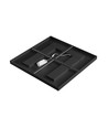 60x60 ALGINE DOPPIO LED paneel, 40W - 150lm/W, Zwart frame, 5 jaar garantie, inbouw/opbouw