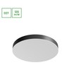 36W Nymphea Optima CCT plafondlamp - 120lm/W, Ø40cm, zwarte ring, instelbare CCT, IP20