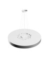 60cm 65W Nymphea Optima plafondlamp - CCT, 7800lm, zwarte ring, 5 jaar garantie