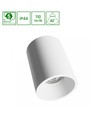 Orbito opbouw 10W - warm wit, 230V, 40°, IP44, UGR19, RA90, Ø75x100mm, wit, rond