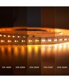 5m 17W/m DimToWarm LED-strip RA95 - 24V, IP20, 224 LED's per meter