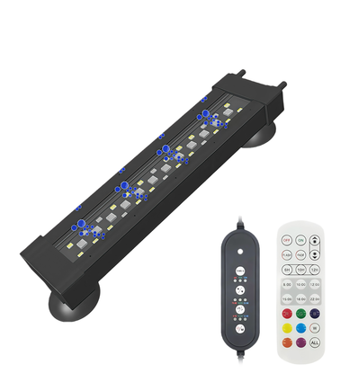 20cm aquarium armatuur - 8W, kan worden gebruikt met luchtpomp, RGB+NW, IP68