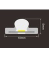 5m 9W/m Roze Dot-free COB-LED strip - 24V DC, IP67, 240 LED/m, 5 jaar garantie