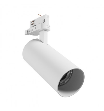 24W 3-fase railspot 3-in-1 - 25°, CCT, Wit