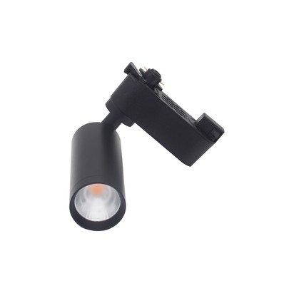 6,5W 1-fase RA98 spanningsrail spot - Zwart, 1F2W