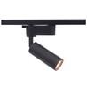 6,5W 1-fase RA98 spanningsrail spot - Zwart, 1F2W