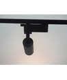 6,5W 1-fase RA98 spanningsrail spot - Zwart, 1F2W