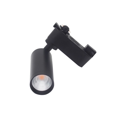 6,5W 1-fase dimbare RA 98 spanningsrail spot - Zwart, 1F2W