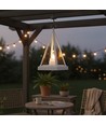 LED lantaarn driehoekig - Wit, batterij, IP54 binnen/buiten